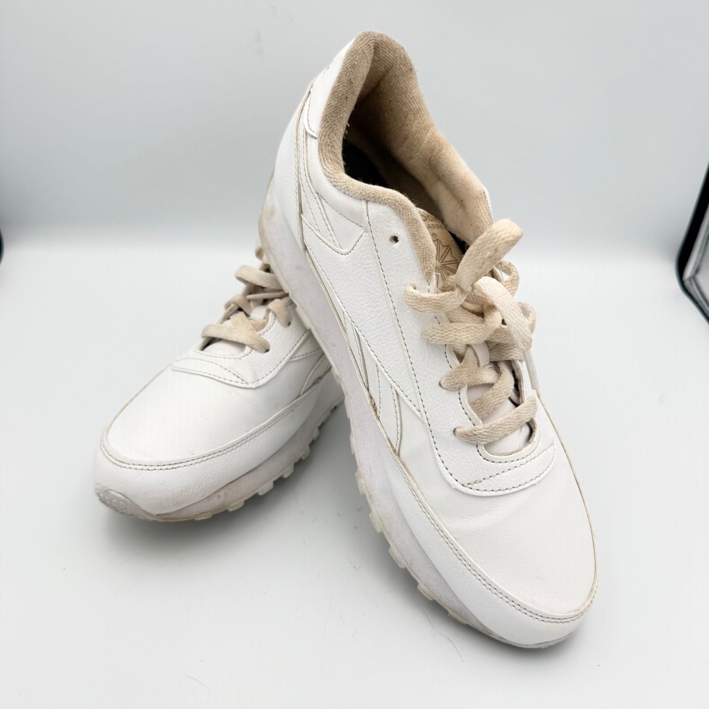 Reebok Classic Leather Mens White Low Top Sneakers V66940 Size 8.5